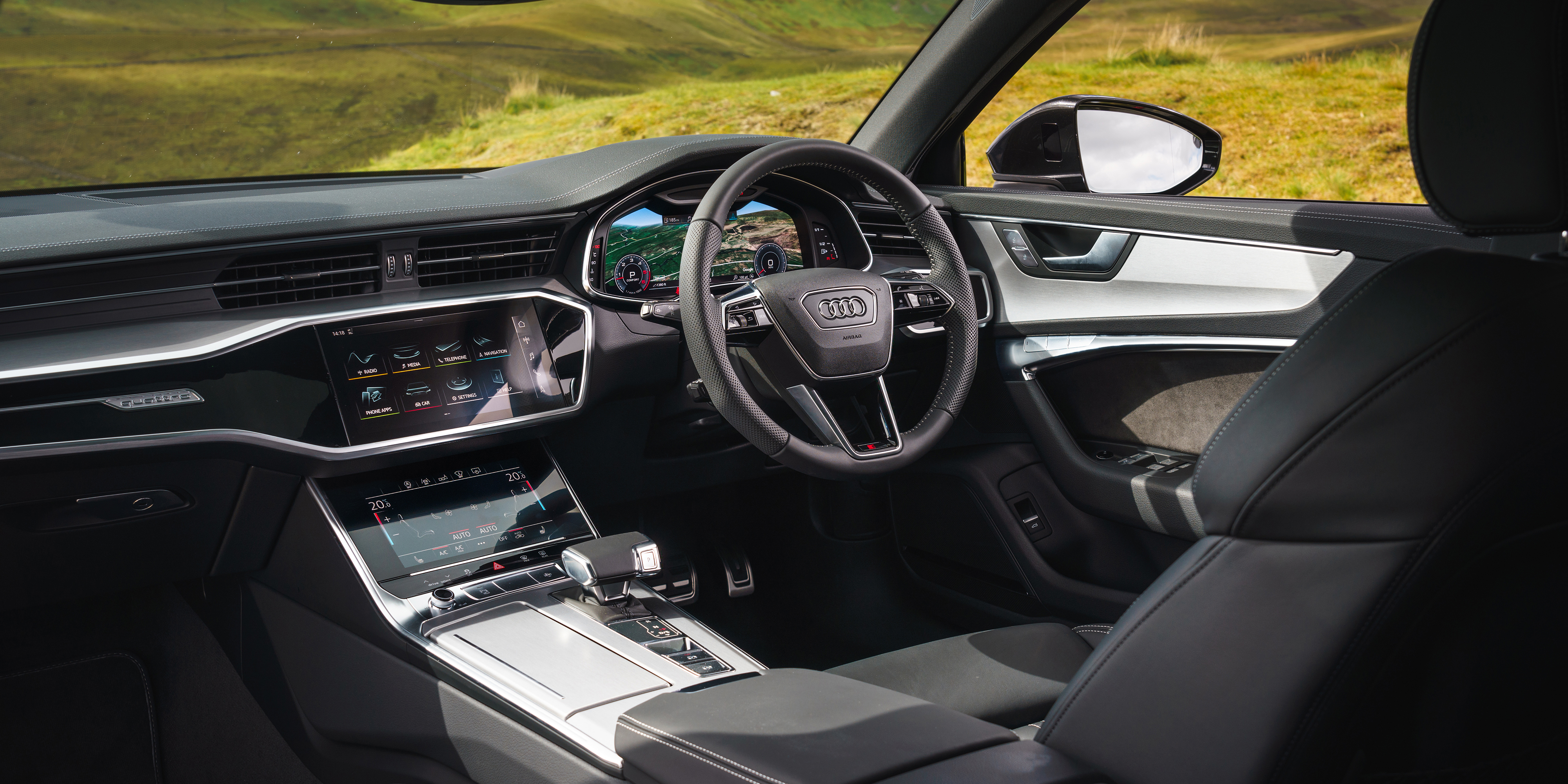 code Rechthoek demonstratie Audi A6 Interior & Infotainment | carwow