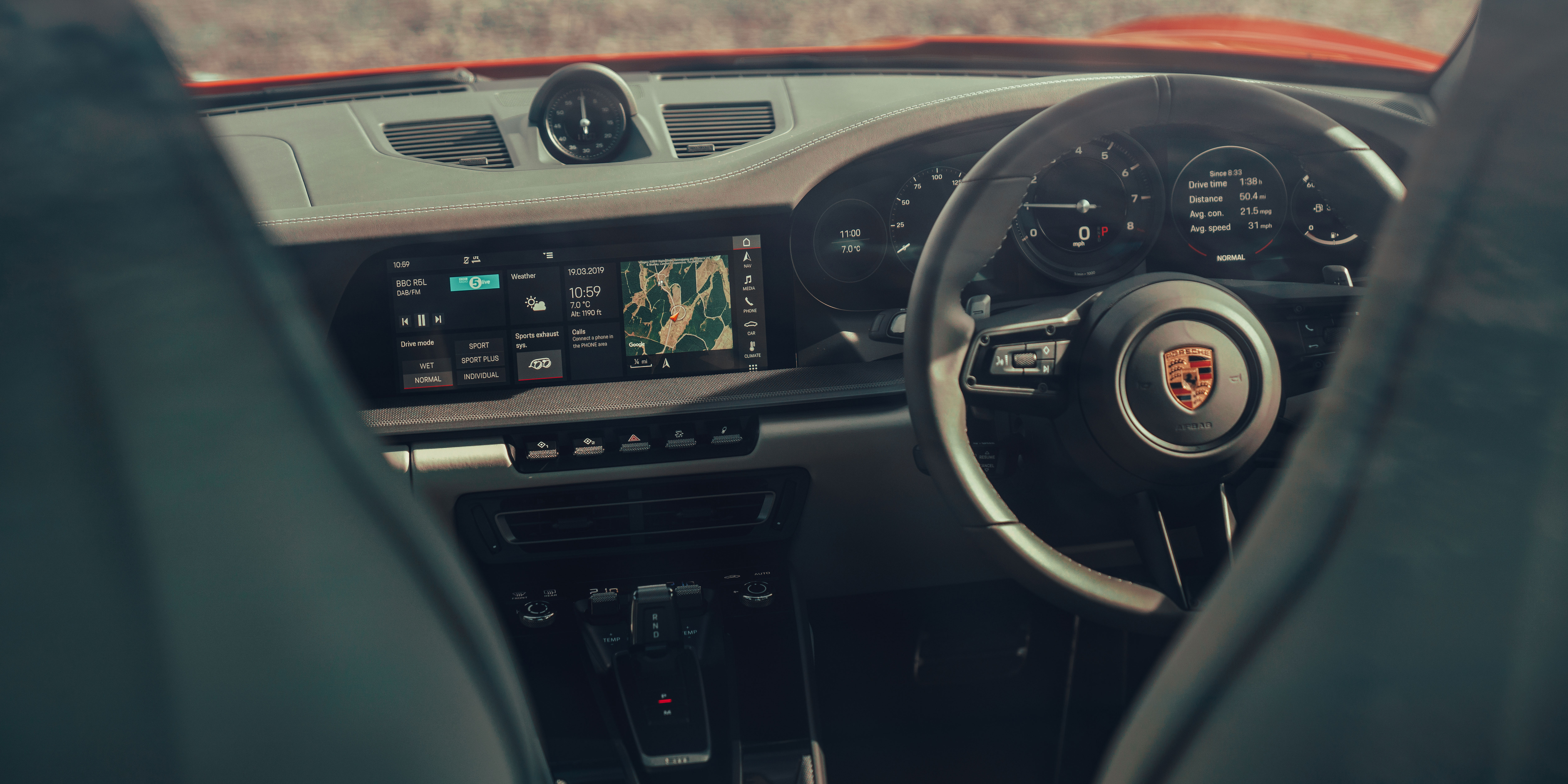 Porsche 911 interior