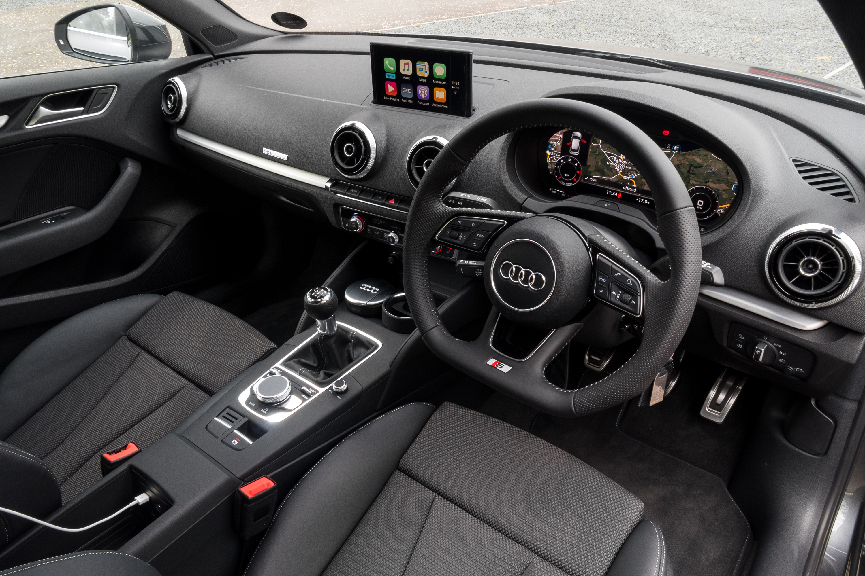 The A3 comes as standard with Apple CarPlay
