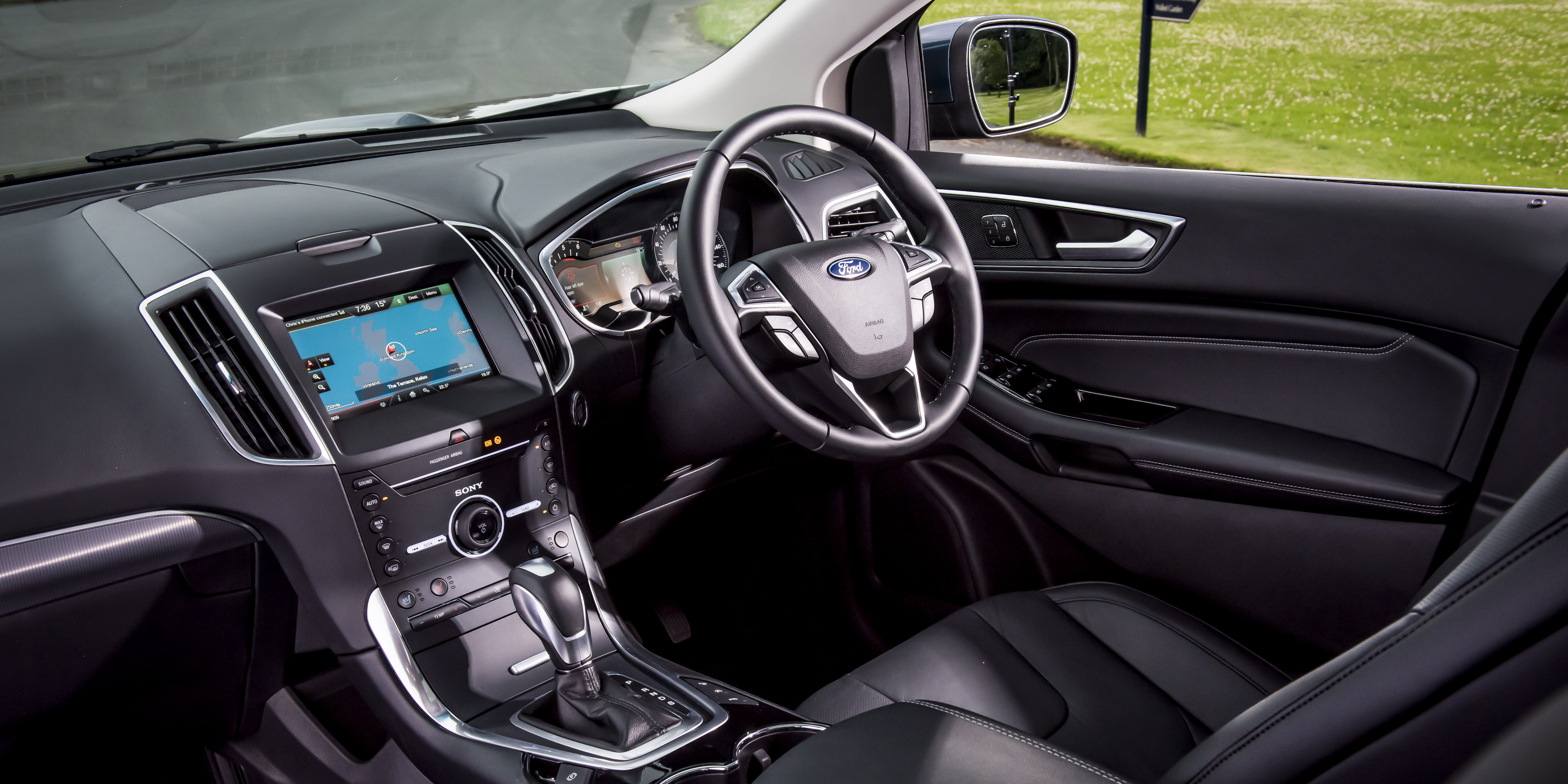 The cabin looks much smarter than  cheaper Ford models