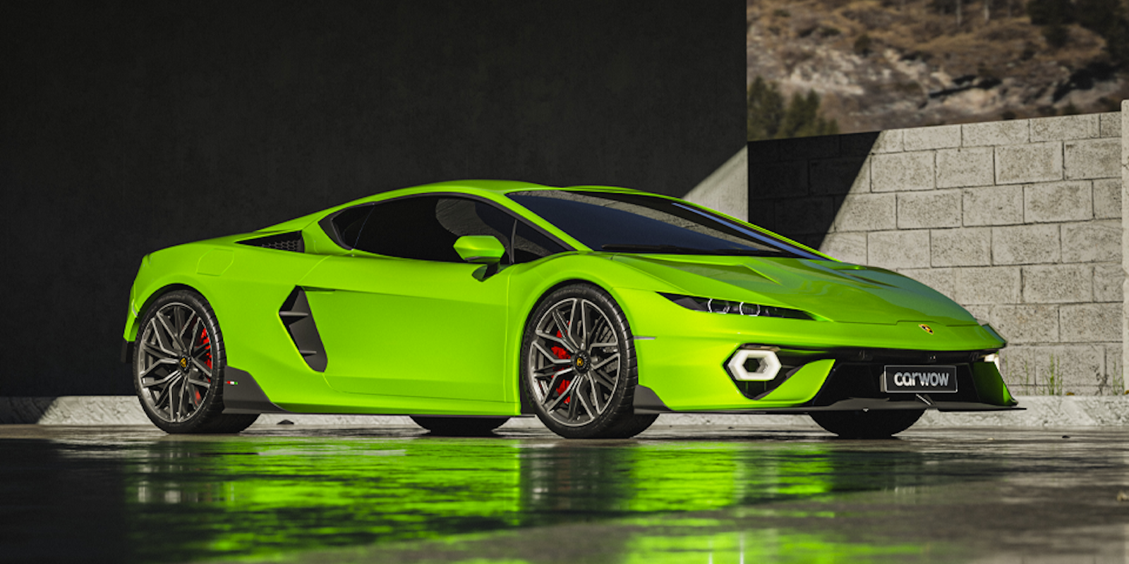 New Lamborghini Huracan replacement: design rendered by carwow
