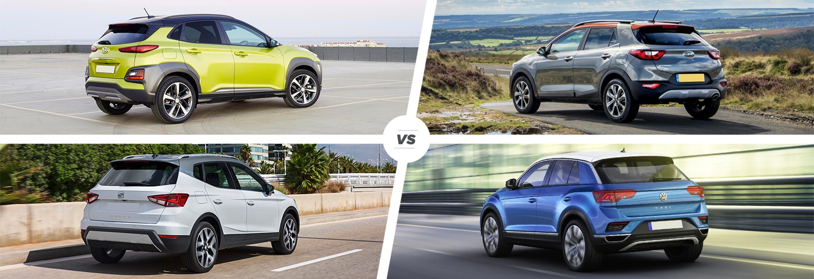 Hyundai Kona vs Kia Stonic vs SEAT Arona vs VW TRoc carwow