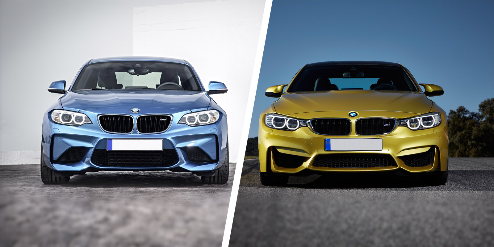 BMW M2 vs M4 sidebyside comparison carwow
