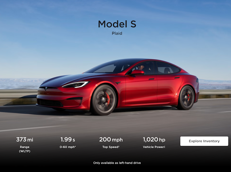 Tesla drops right-hand drive Model S & X models