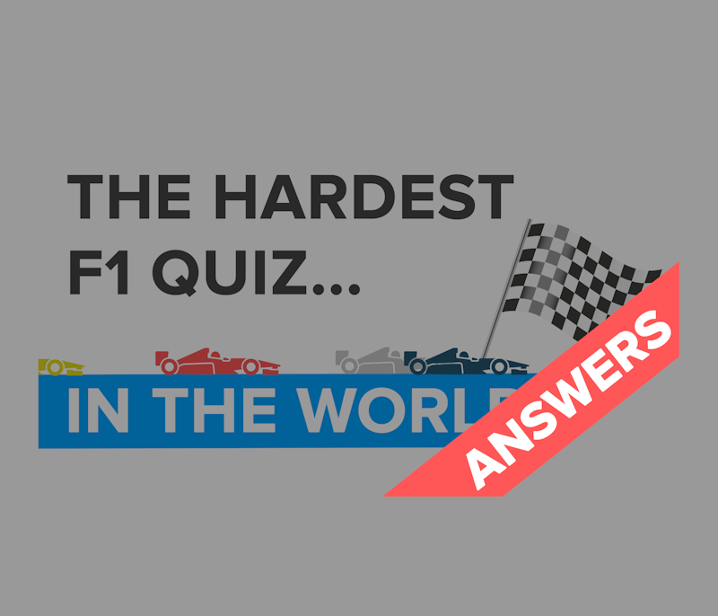 The world's hardest F1 quiz the answers carwow