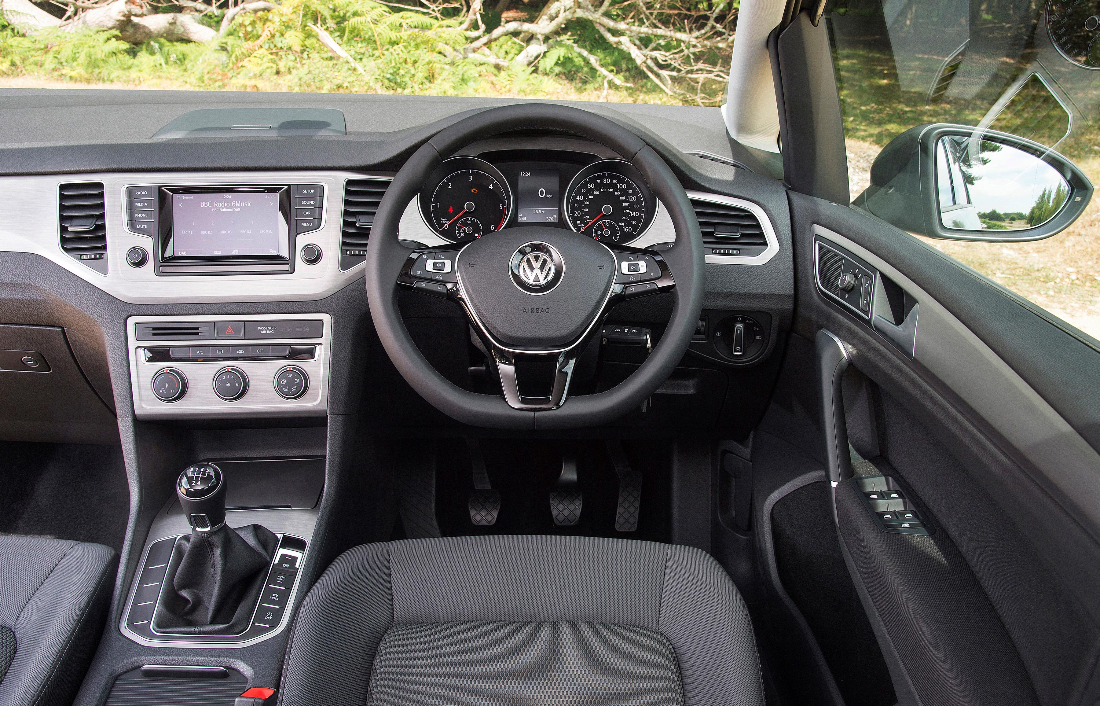 The SV's dashboard is virtually identical to what you'll find in the standard Golf
