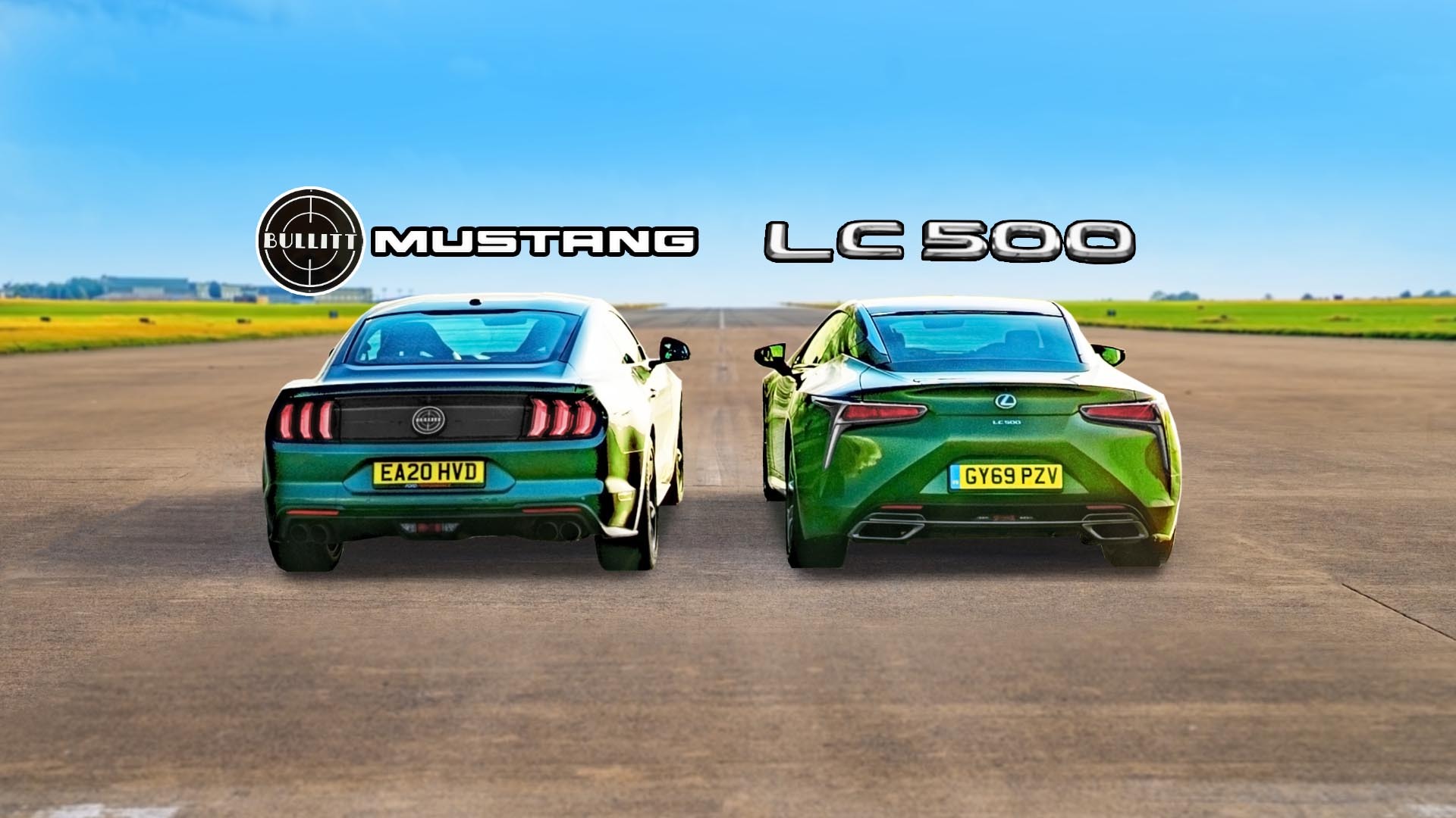 Ford Mustang Bullitt Vs Lexus Lc 500 Drag Race Carwow