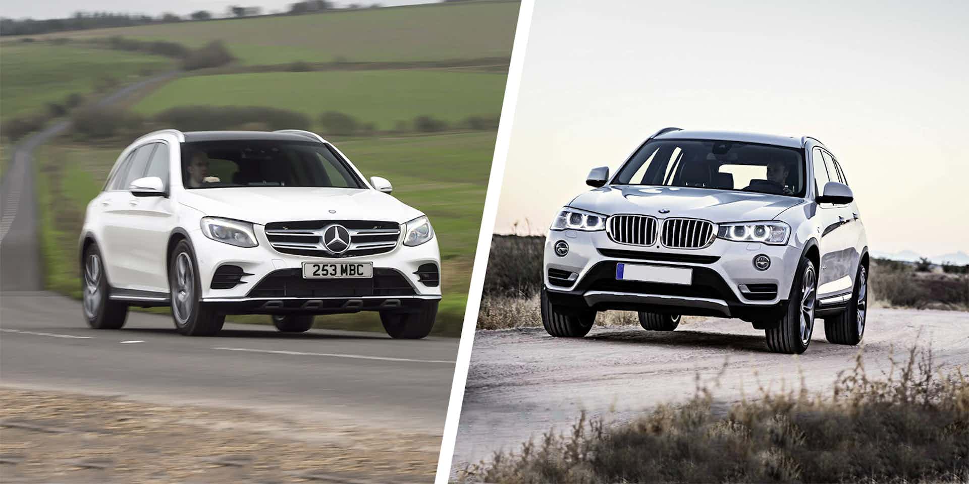 Mercedes GLC vs BMW X3 SUV comparison carwow