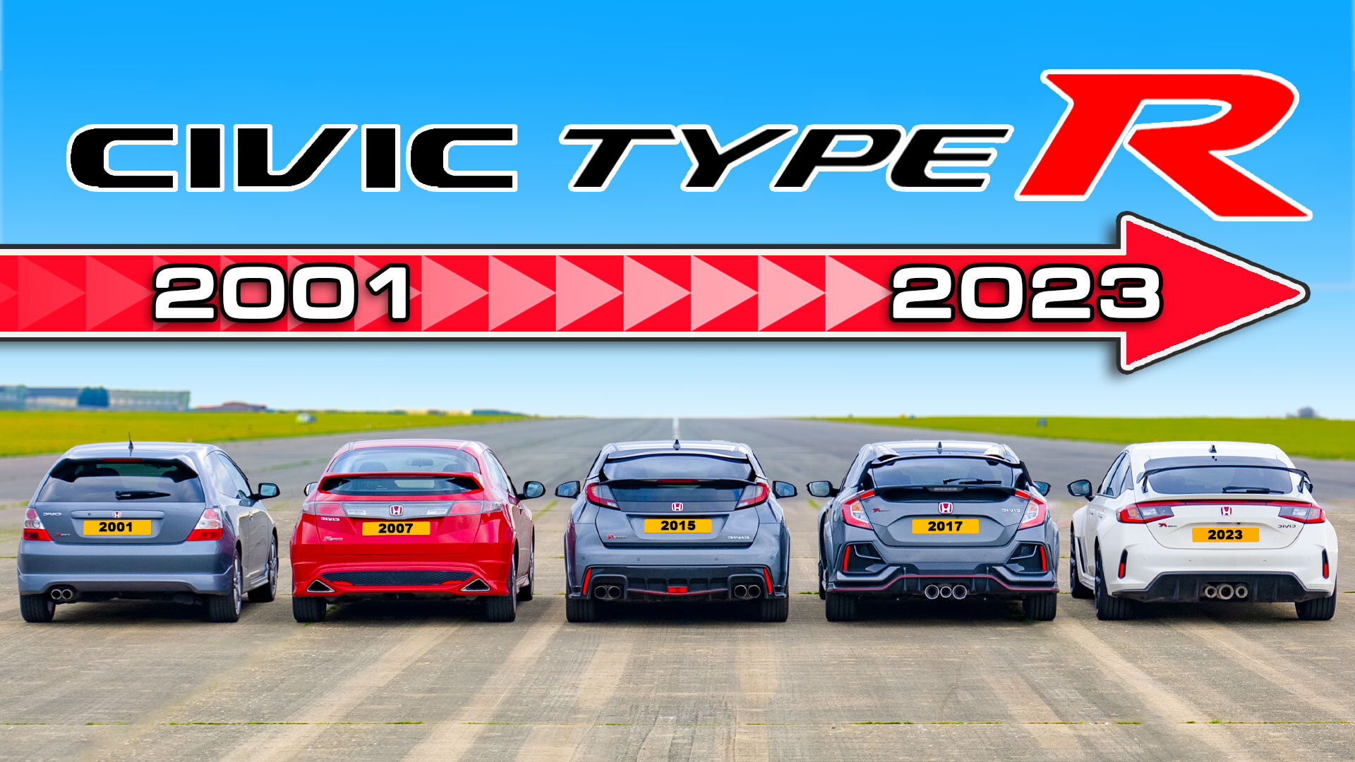 Honda Civic Type R generations drag race: which is fastest? | carwow