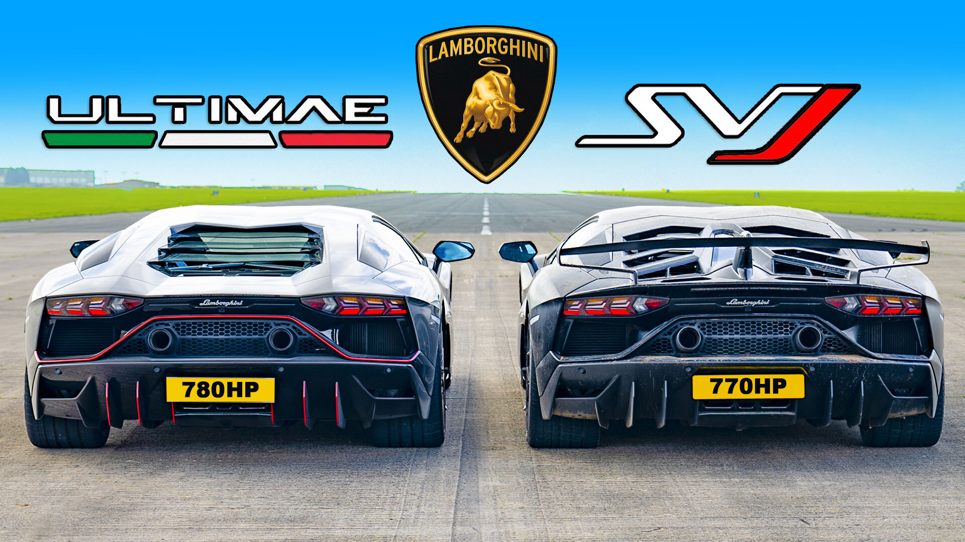 Drag race: Lamborghini Aventador SVJ vs Ultimae | carwow