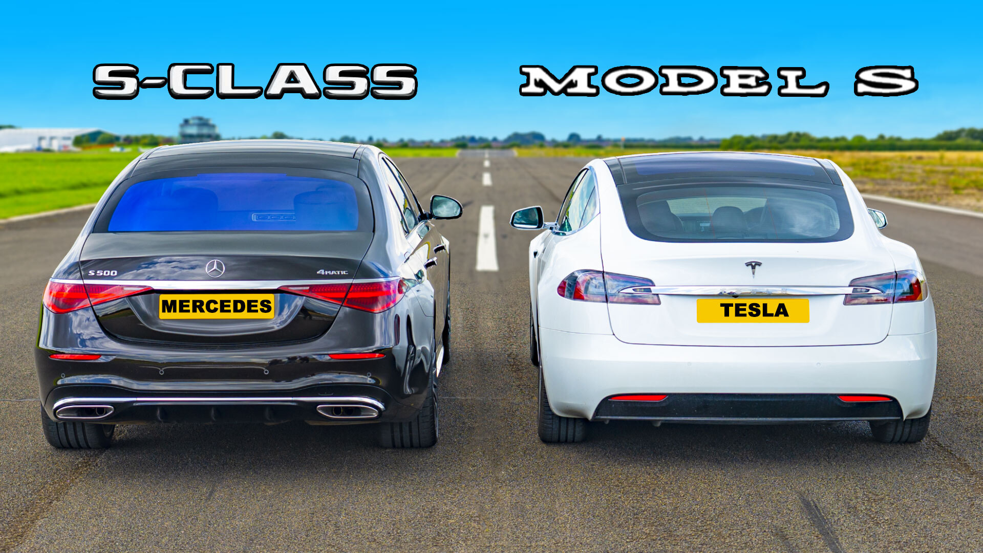 Drag Race Mercedes S Vs Tesla Model S D Carwow