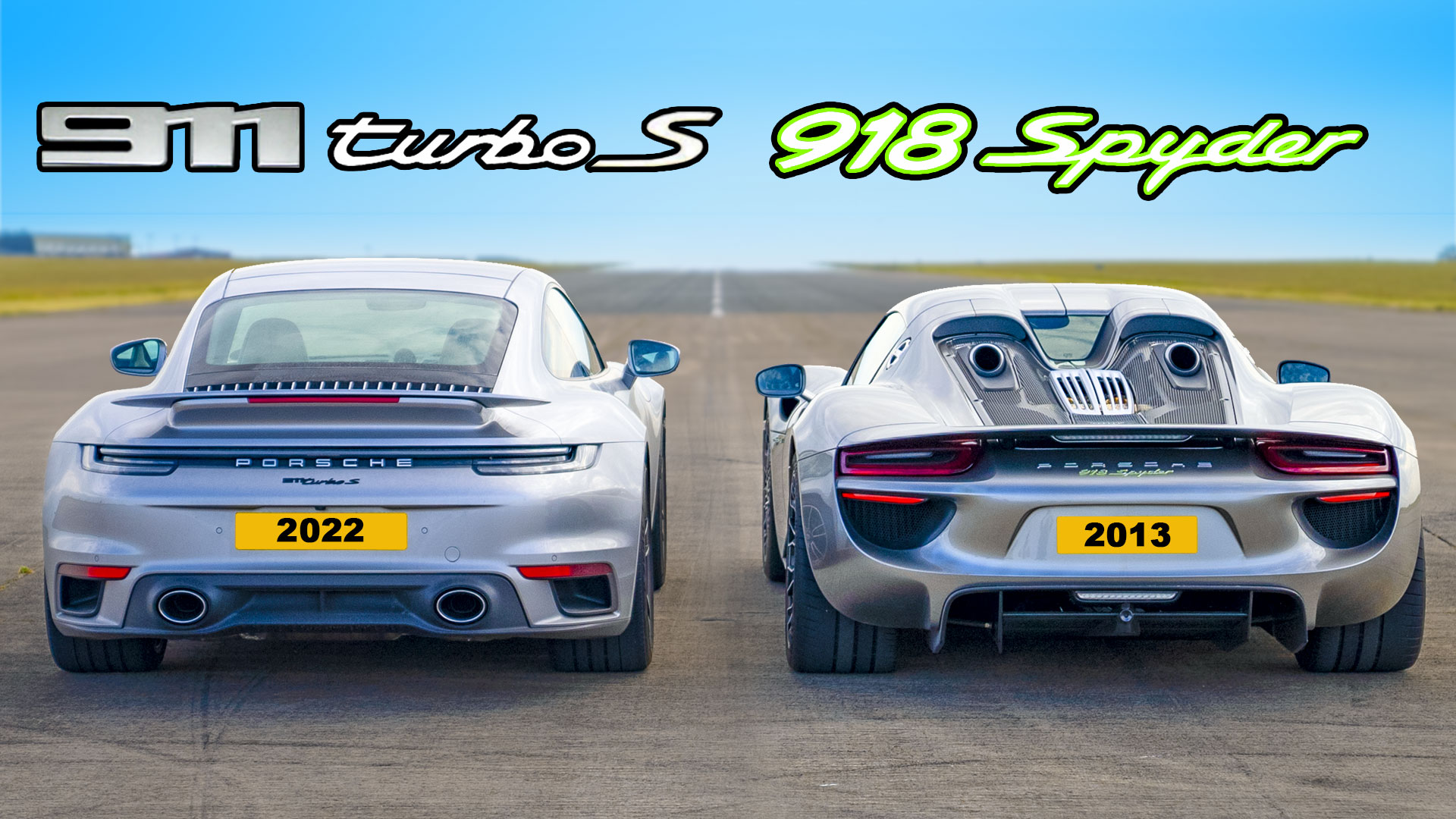 Drag race: Porsche 918 Spyder vs 911 Turbo S | carwow
