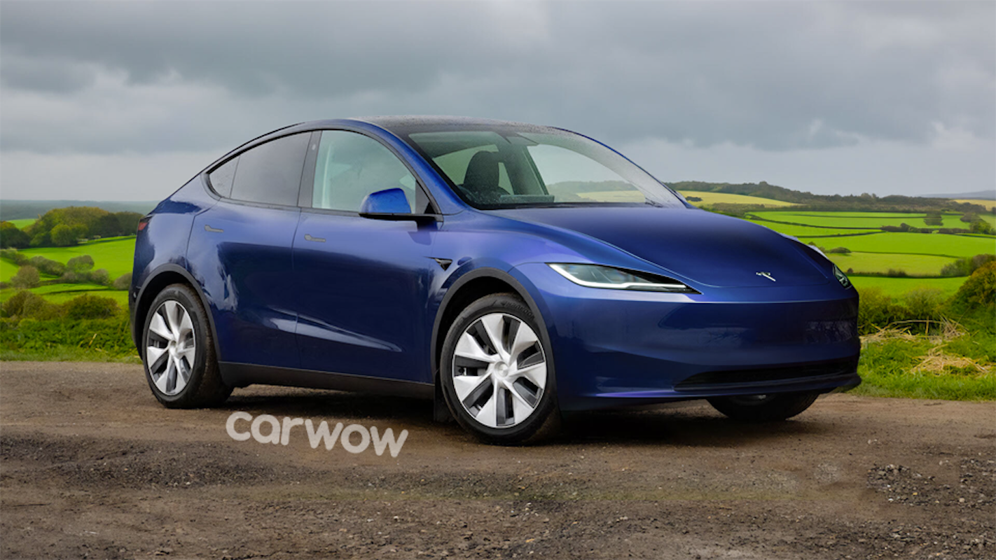 New Tesla Model Y facelifted electric SUV’s design previewed online